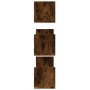 Wall shelves 3 units smoked oak engineered wood 80x18x18cm by , Shelves and shelves - Ref: Foro24-853294, Price: 32,28 €, Dis...