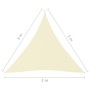 Triangular sail awning Oxford fabric cream color 3x3x3 m by vidaXL, Umbrellas - Ref: Foro24-135225, Price: 25,72 €, Discount: %