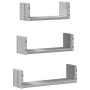 Estante de pared 3 unidades madera de ingeniería gris Sonoma de , Estantes y estanterías - Ref: Foro24-853313, Precio: 18,17 ...