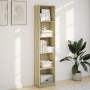 Engineered wood bookshelf in Sonoma oak, 40x24x176 cm. by , Bookcases and shelves - Ref: Foro24-857794, Price: 61,23 €, Disco...