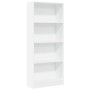 Estantería de madera de ingeniería blanca 60x24x143 cm de , Librerías y estanterías - Ref: Foro24-857812, Precio: 63,22 €, De...