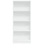 Engineered wood white shelf 60x24x143 cm by , Bookcases and shelves - Ref: Foro24-857812, Price: 63,40 €, Discount: %