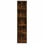 Engineered wood smoked oak bookshelf 40x24x176 cm by , Bookcases and shelves - Ref: Foro24-857796, Price: 61,23 €, Discount: %