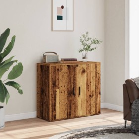 Engineered wood aged wood sideboard 80x33x70 cm by , Sideboards - Ref: Foro24-857073, Price: 74,87 €, Discount: %