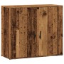 Aparador madera de ingeniería madera envejecida 80x33x70 cm de , Aparadores - Ref: Foro24-857073, Precio: 74,87 €, Descuento: %