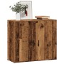 Aparador madera de ingeniería madera envejecida 80x33x70 cm de , Aparadores - Ref: Foro24-857073, Precio: 74,87 €, Descuento: %