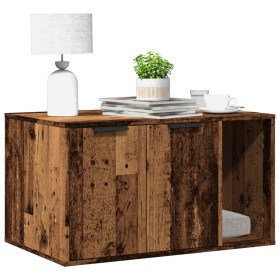 Cat litter box furniture made of aged engineered wood, 80x50x45cm. by , Cat furniture - Ref: Foro24-857740, Price: 66,24 €, D...