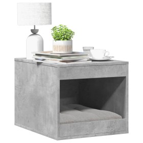 Cat litter box furniture in gray wood and concrete 47x59x42 cm by , Cat furniture - Ref: Foro24-857763, Price: 46,23 €, Disco...