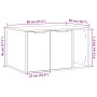 Mueble arenero para gatos madera roble ahumado 80x50x45 cm de , Mobiliario para gatos - Ref: Foro24-857737, Precio: 81,80 €, ...