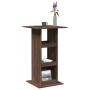 Tall bar table with storage, brown oak wood, 60x60x102 cm by , Kitchen and dining tables - Ref: Foro24-854334, Price: 63,67 €...