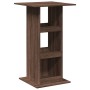 Tall bar table with storage, brown oak wood, 60x60x102 cm by , Kitchen and dining tables - Ref: Foro24-854334, Price: 63,67 €...