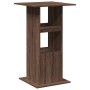 Tall bar table with storage, brown oak wood, 60x60x102 cm by , Kitchen and dining tables - Ref: Foro24-854334, Price: 63,67 €...