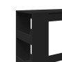 Mesa alta con estantes madera ingeniería negra 90x40x103,5 cm de , Mesas de cocina y de comedor - Ref: Foro24-854374, Precio:...