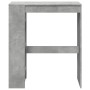 Tall bar table with gray wood and concrete shelves 90x40x103.5 cm by , Kitchen and dining tables - Ref: Foro24-854376, Price:...