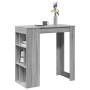 High bar table with Sonoma gray shelves 102x50x103.5 cm by , Kitchen and dining tables - Ref: Foro24-854360, Price: 86,70 €, ...