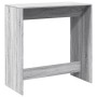 Mesa alta de bar madera ingeniería gris Sonoma 102x50x103,5 cm de , Mesas de cocina y de comedor - Ref: Foro24-854432, Precio...