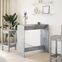 High bar table made of gray concrete engineered wood 102x50x103.5cm by , Kitchen and dining tables - Ref: Foro24-854430, Pric...