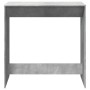 Mesa alta de bar madera ingeniería gris hormigón 102x50x103,5cm de , Mesas de cocina y de comedor - Ref: Foro24-854430, Preci...