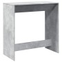 Hoher Barhockertisch aus grauem Beton-Ingenieurholz, 102x50x103,5 cm. von , Küchen- und Esstische - Ref: Foro24-854430, Preis...