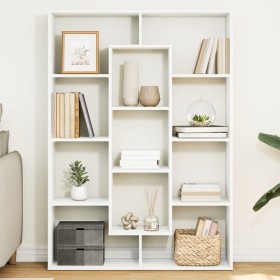 Estantería librería madera de ingeniería blanca