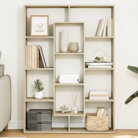 Engineered wood shelving in Sonoma oak.