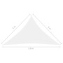 White Oxford cloth triangular sail awning 4x4x5.8 m by vidaXL, Umbrellas - Ref: Foro24-135287, Price: 35,99 €, Discount: %