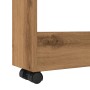 Narrow storage cart 3 levels oak wood artisan by , Kitchen and dining carts - Ref: Foro24-855249, Price: 49,65 €, Discount: %