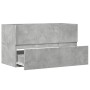 Armario para lavabo contrachapada gris hormigón 90x38,5x45 cm de , Muebles de baño - Ref: Foro24-856248, Precio: 59,01 €, Des...