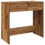 Wooden desk, aged wood engineering, 80x40x75 cm by , Desks - Ref: Foro24-855992, Price: 72,03 €, Discount: %