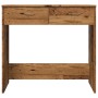 Wooden desk, aged wood engineering, 80x40x75 cm by , Desks - Ref: Foro24-855992, Price: 72,03 €, Discount: %