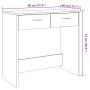 Holzschreibtisch, Ingenieurholz, gealtert, 80x40x75 cm. von , Schreibtische - Ref: Foro24-855992, Preis: 72,03 €, Rabatt: %