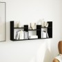 Engineered wood black wall cabinet 100x18x40 cm by , Shelves and shelves - Ref: Foro24-854797, Price: 38,18 €, Discount: %