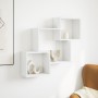 Engineered wood white wall cabinet 78x18x71 cm by , Shelves and shelves - Ref: Foro24-854805, Price: 41,24 €, Discount: %