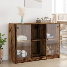 Aged engineered wood sideboard 102x37x75.5 cm by , Sideboards - Ref: Foro24-3318724, Price: 136,08 €, Discount: %