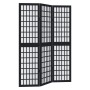 3-panel solid Paulownia wood room divider screen in black. by , Room dividers - Ref: Foro24-358765, Price: 80,27 €, Discount: %