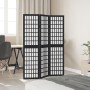 3-panel solid Paulownia wood room divider screen in black. by , Room dividers - Ref: Foro24-358765, Price: 80,27 €, Discount: %