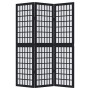 3-panel solid Paulownia wood room divider screen in black. by , Room dividers - Ref: Foro24-358765, Price: 80,27 €, Discount: %