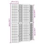 Biombo separador de 4 paneles madera maciza Paulownia negro de , Divisores de ambientes - Ref: Foro24-358771, Precio: 114,82 ...