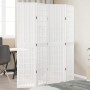 4-panel solid Paulownia wood room divider screen in white. by , Room dividers - Ref: Foro24-358786, Price: 108,23 €, Discount: %