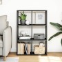 Black engineered wood divider bookcase 69.5x29x103.5 cm by , Bookcases and shelves - Ref: Foro24-858013, Price: 73,64 €, Disc...