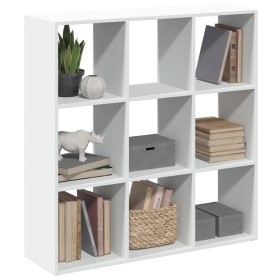 White engineering wooden room divider bookcase 102x29x103.5 cm by , Bookcases and shelves - Ref: Foro24-858039, Price: 91,51 ...