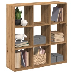 Artisan oak wood divider bookcase 102x29x103.5 cm by , Bookcases and shelves - Ref: Foro24-858047, Price: 88,94 €, Discount: %