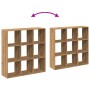 Artisan oak wood divider bookcase 102x29x103.5 cm by , Bookcases and shelves - Ref: Foro24-858047, Price: 88,94 €, Discount: %