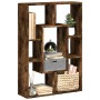 Engineered wood smoked oak bookshelf 63x20x90 cm by , Bookcases and shelves - Ref: Foro24-858142, Price: 52,26 €, Discount: %