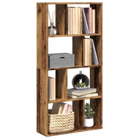 Engineered wood bookshelf in aged color, 60x20x120 cm by , Bookcases and shelves - Ref: Foro24-858154, Price: 59,73 €, Discou...