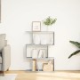 Divider bookcase 3 levels gray Sonoma wood 70x24x97 cm by , Bookcases and shelves - Ref: Foro24-858116, Price: 51,39 €, Disco...