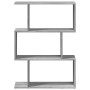 Divider bookcase 3 levels gray Sonoma wood 70x24x97 cm by , Bookcases and shelves - Ref: Foro24-858116, Price: 51,39 €, Disco...