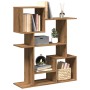 Divider bookcase made of oak wood, artisan engineering, 92x29x112 cm. by , Bookcases and shelves - Ref: Foro24-858128, Price:...