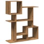 Divider bookcase made of oak wood, artisan engineering, 92x29x112 cm. by , Bookcases and shelves - Ref: Foro24-858128, Price:...