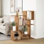 Divider bookcase made of oak wood, artisan engineering, 92x29x112 cm. by , Bookcases and shelves - Ref: Foro24-858128, Price:...